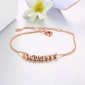 Stylish Rose Anklets with Austrian Crystals