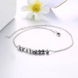 Stylish Rose Anklets with Austrian Crystals
