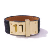 Single Circle PU Leather Charm Bracelet Bangle