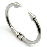 Stainless Steel Cone Nail Cuff Bracelet
