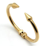 Stainless Steel Cone Nail Cuff Bracelet