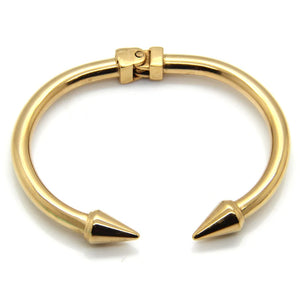 Stainless Steel Cone Nail Cuff Bracelet