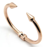 Stainless Steel Cone Nail Cuff Bracelet