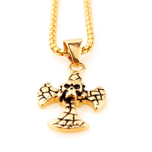 Stainless Steel Litter Cross Pendant Necklace 24inch