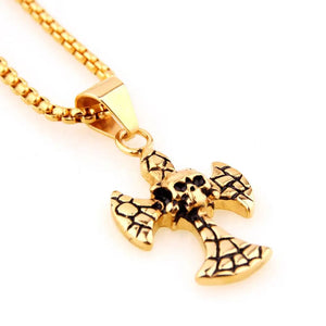 Stainless Steel Litter Cross Pendant Necklace 24inch