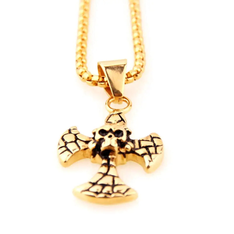 Stainless Steel Litter Cross Pendant Necklace 24inch