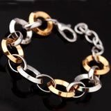 Stainless Steel Round Bracelet Women Charm Wedding Gift