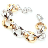 Stainless Steel Round Bracelet Women Charm Wedding Gift