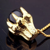 Stainless Steel Dragon Claw Pendant Necklace Mens Jewelry