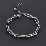 Stainless Steel U-Shaped Chain Bracelet For Women