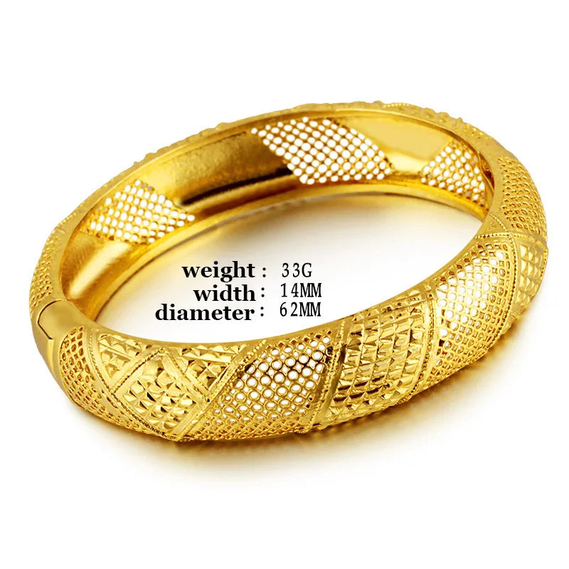 Vintage Ethiopian Bangle for Women Dubai Bride Wedding Muslim Bracelet