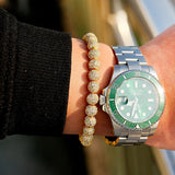 Zircon Disco Balls Charms Bracelet CZ Beads Beaded Bracelets Hommes