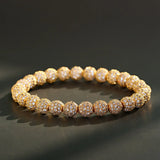 Zircon Disco Balls Charms Bracelet CZ Beads Beaded Bracelets Hommes