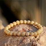 Zircon Disco Balls Charms Bracelet CZ Beads Beaded Bracelets Hommes