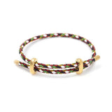 Women Girls Stainless Steel Rope Bracelets Lucky Couple Bracelets