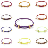 Women Girls Stainless Steel Rope Bracelets Lucky Couple Bracelets