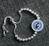 Evil Eye Austrian Crystal CZ Bracelet for Women