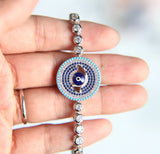 Evil Eye Austrian Crystal CZ Bracelet for Women