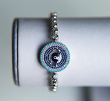 Evil Eye Austrian Crystal CZ Bracelet for Women