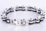 316L Stainless Steel Mens Motor Bike Motorcycle Chain Bangle