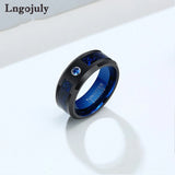 8MM Tungsten Carbide Ring Zircon 8MM Tungsten Ring Jewelry Accessories