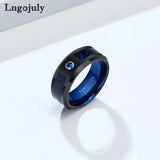 8MM Tungsten Carbide Ring Zircon 8MM Tungsten Ring Jewelry Accessories