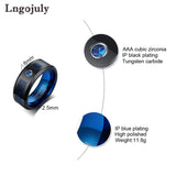 8MM Tungsten Carbide Ring Zircon 8MM Tungsten Ring Jewelry Accessories