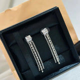 925 Sterling Silver Famous Jewelry Earrings For Women Rivets Stud Earrings