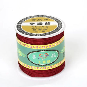 Top 100 Yard 0.8 mm Nylon Cord Thread Chinese Knot Macrame Cord Bracelet