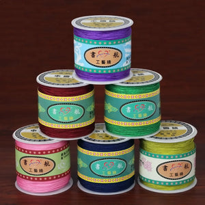 Top 100 Yard 0.8 mm Nylon Cord Thread Chinese Knot Macrame Cord Bracelet