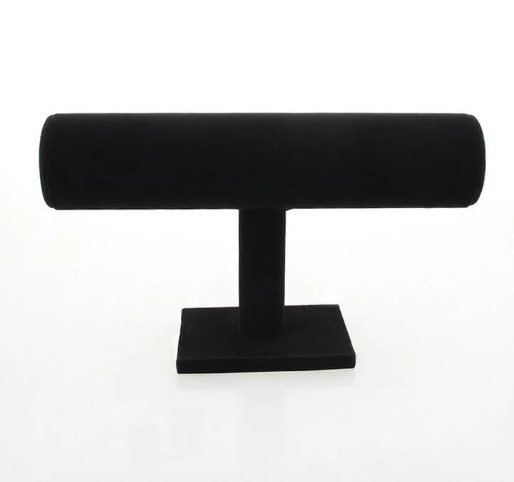 Velvet Bracelets Chain Watch T-Bar Rack Jewelry Display Stand Holder