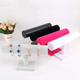 Velvet Bracelets Chain Watch T-Bar Rack Jewelry Display Stand Holder