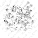 925 Sterling Silver Ear Pin Pairs Stud Earrings Jewelry Findings