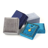 Navy Velvet Diamond Rings Jewelry Display Cases