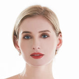 Natural Pearl Earrings S925 Sterling Silver for Wedding/Party