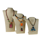 Hemp Rope Jewelry Display Necklace Pendants Mannequin Stand