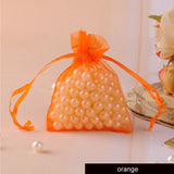 50pcs Organza Bags Jewelry Packaging Wedding Party Drawable Gift Pouches
