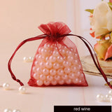 50pcs Organza Bags Jewelry Packaging Wedding Party Drawable Gift Pouches