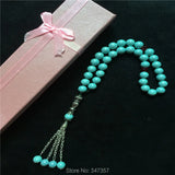 8mm Light Pearl Shell Tridacna Stone 33 Prayer Beads Islamic Tasbih Allah
