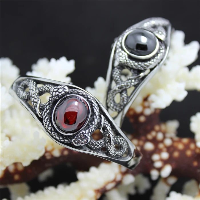 Snake Crystal Bracelet Elegant Unisex Double Snake Crystal Bracelet