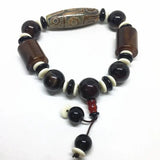 Elastic Agate Bracelet Nine Eyes Dzi Beads Amulet