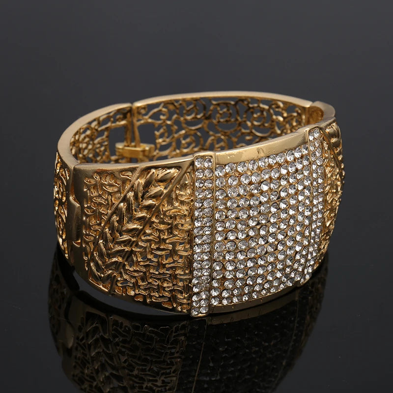 European Spain Woman Bangles 18k Plated Middle East Jewelry