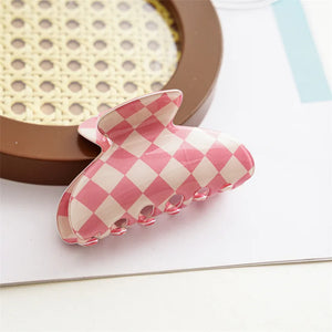 Hollow Geometric Acetic Acid Hair Claw Clips