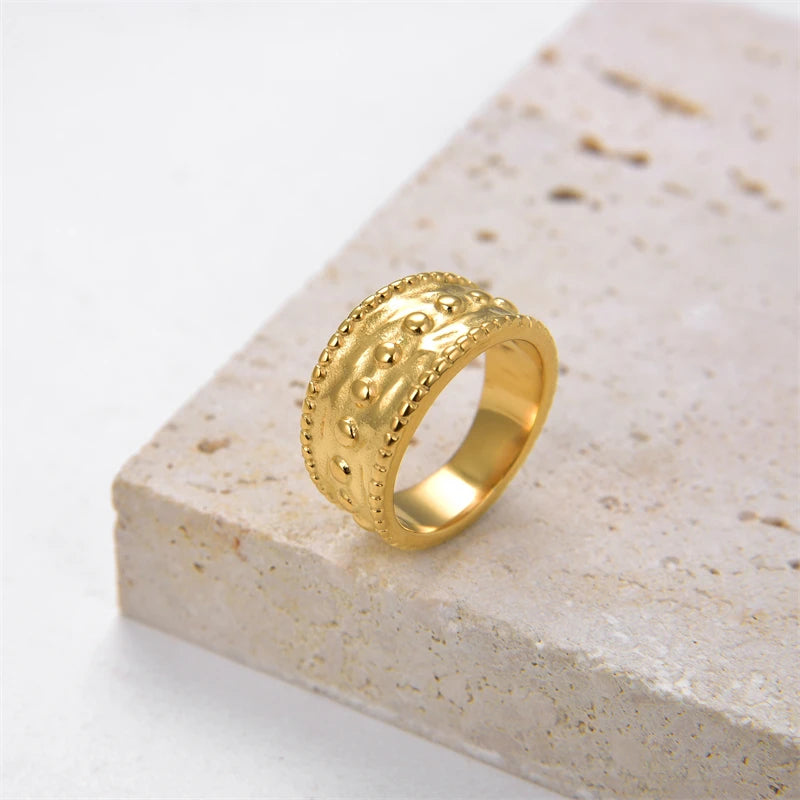 Stainless Steel Ring For Men Retro Male Index Finger Ring Band