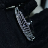 925 Silver Crown Bangle AAAAA Cubic Zircon Wedding Gift