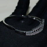 925 Silver Crown Bangle AAAAA Cubic Zircon Wedding Gift