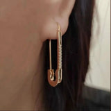 585 Rose Metal Brooch Earrings Cartilage Dangle Jewelry