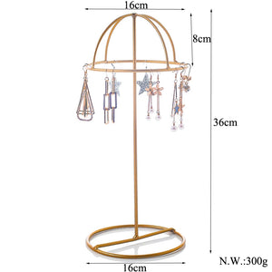 Wooden Earrings Holder Jewelry Display Storage Stand