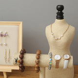 Wooden Earrings Holder Jewelry Display Storage Stand