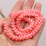 Natural Coral Small Beads Round Shape Loose Coral Beaded